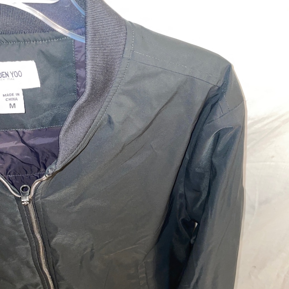 Hyden Yoo Jacket Men Medium Black Zip Front Long Sleeve Windbreaker Med M - Picture 4 of 12